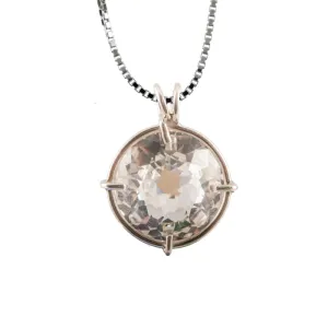 Quartz Radiant Heart Chain Pendant