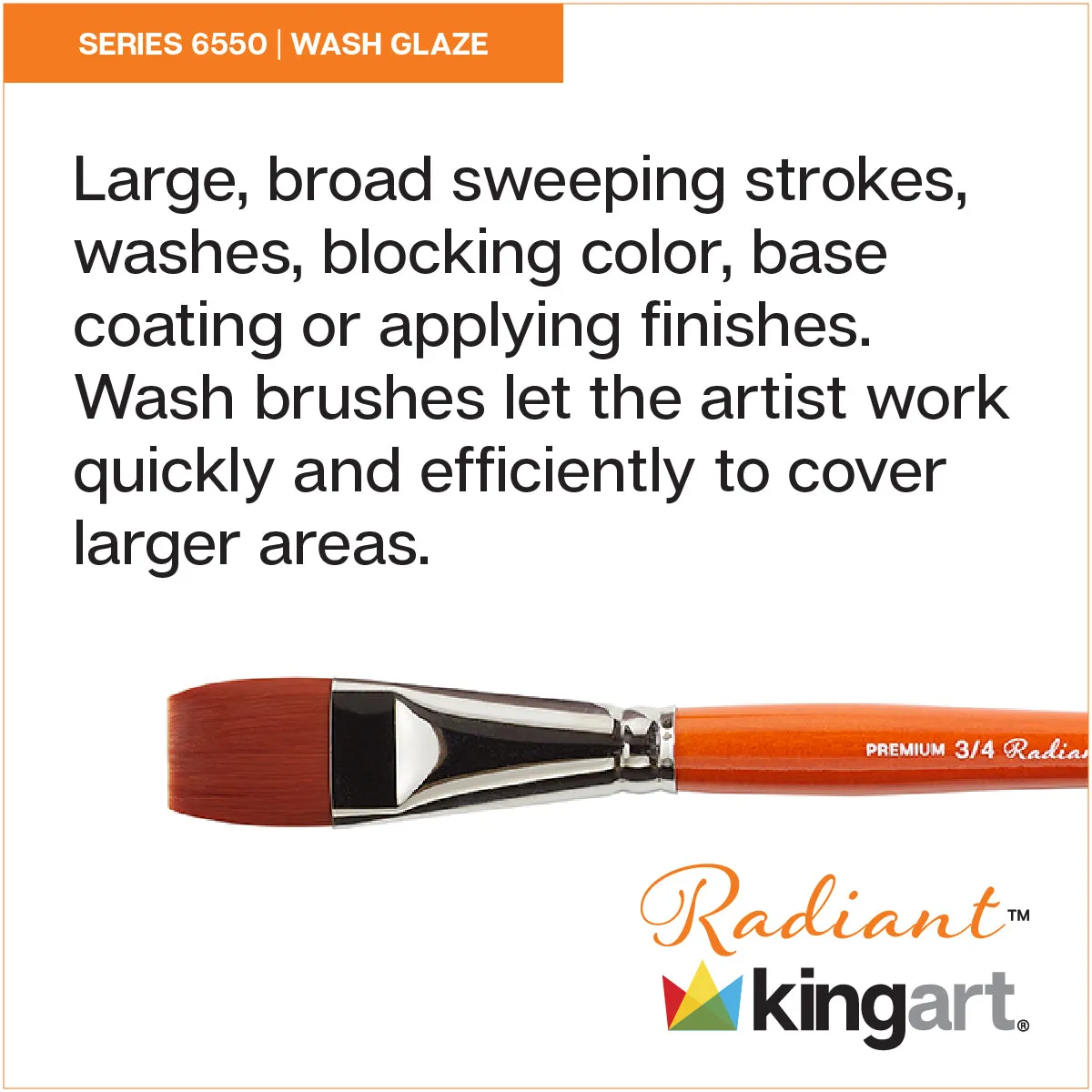 Radiant™ 6550 Wash Brush Set, 3 pc