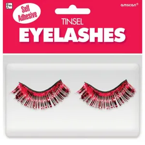 Red Tinsel Eyelashes each