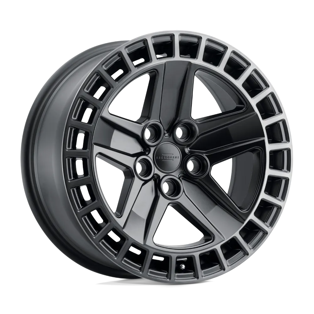 Redbourne Alston 20X8.5 5X120 25mm Matte Black W/ Machined Dark Tint Lip