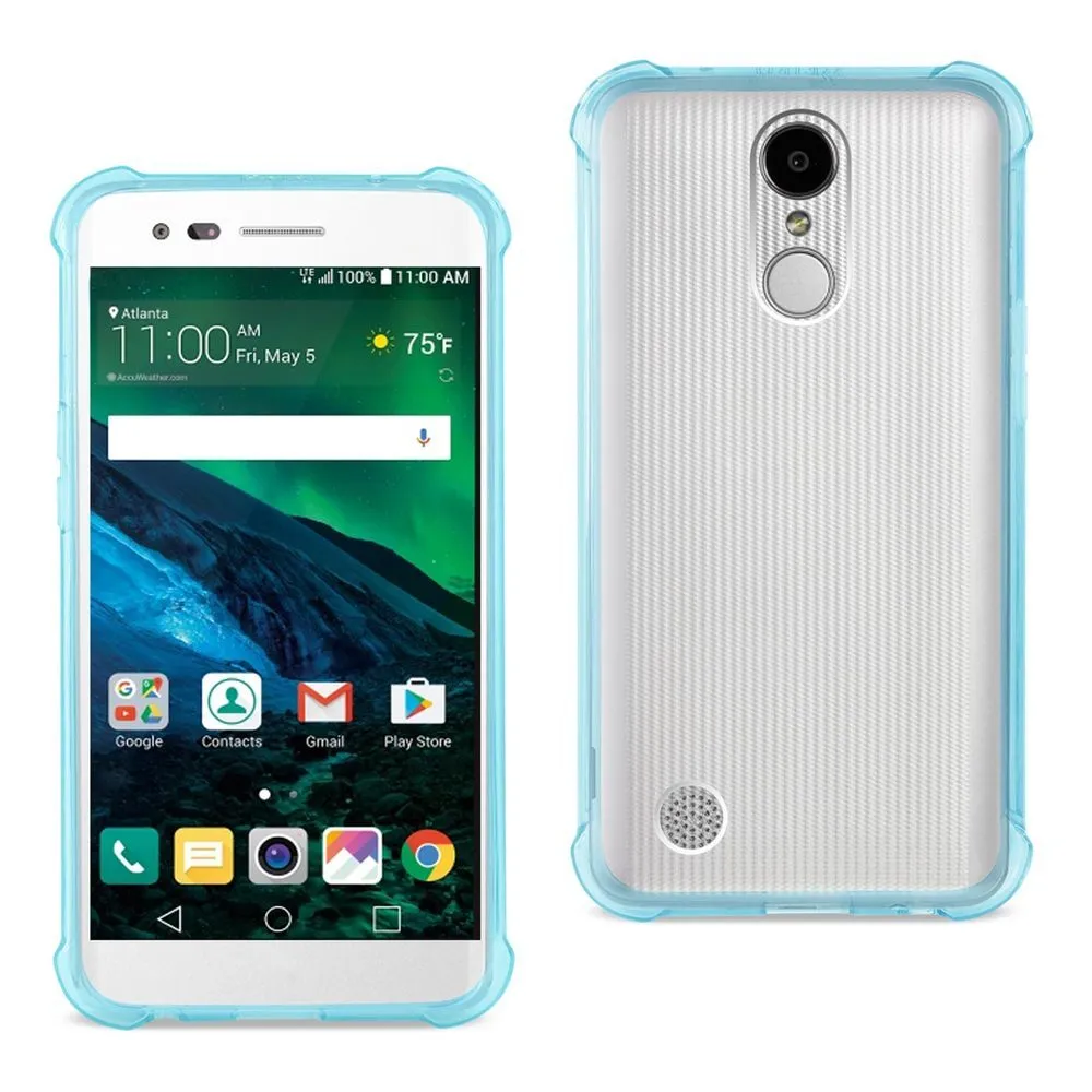 Reiko REIKO LG FORTUNE/ PHOENIX 3/ ARISTO CLEAR BUMPER CASE WITH AIR CUSHION PROTECTION IN CLEAR NAVY