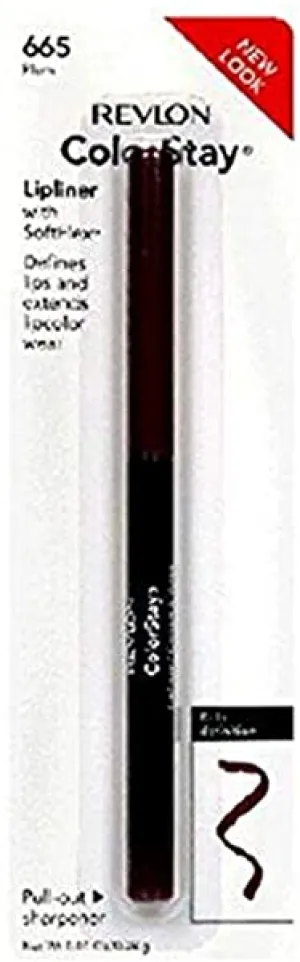 Revlon ColorStay Lipliner with SoftFlex, Plum 665, 0.01 Ounce (Pack of 2)