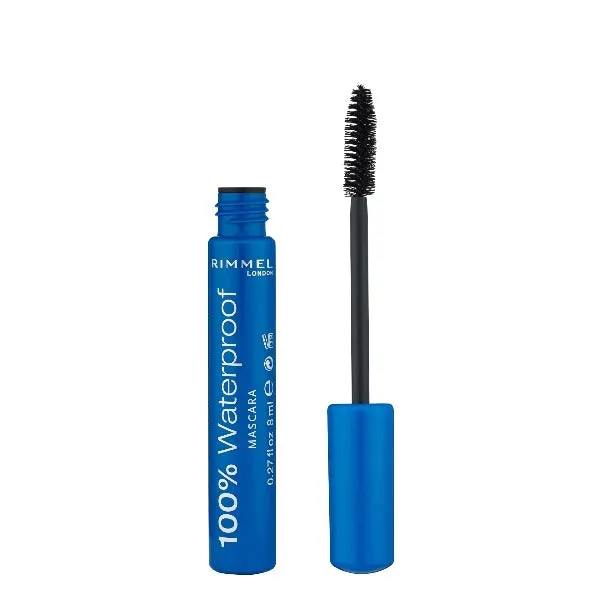 Rimmel 100% Waterproof Mascara 001 Black Black