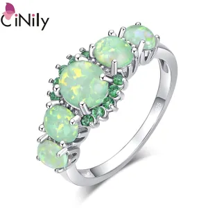 Rings Silver Plated Crystal Bohemia Jewelry Woman