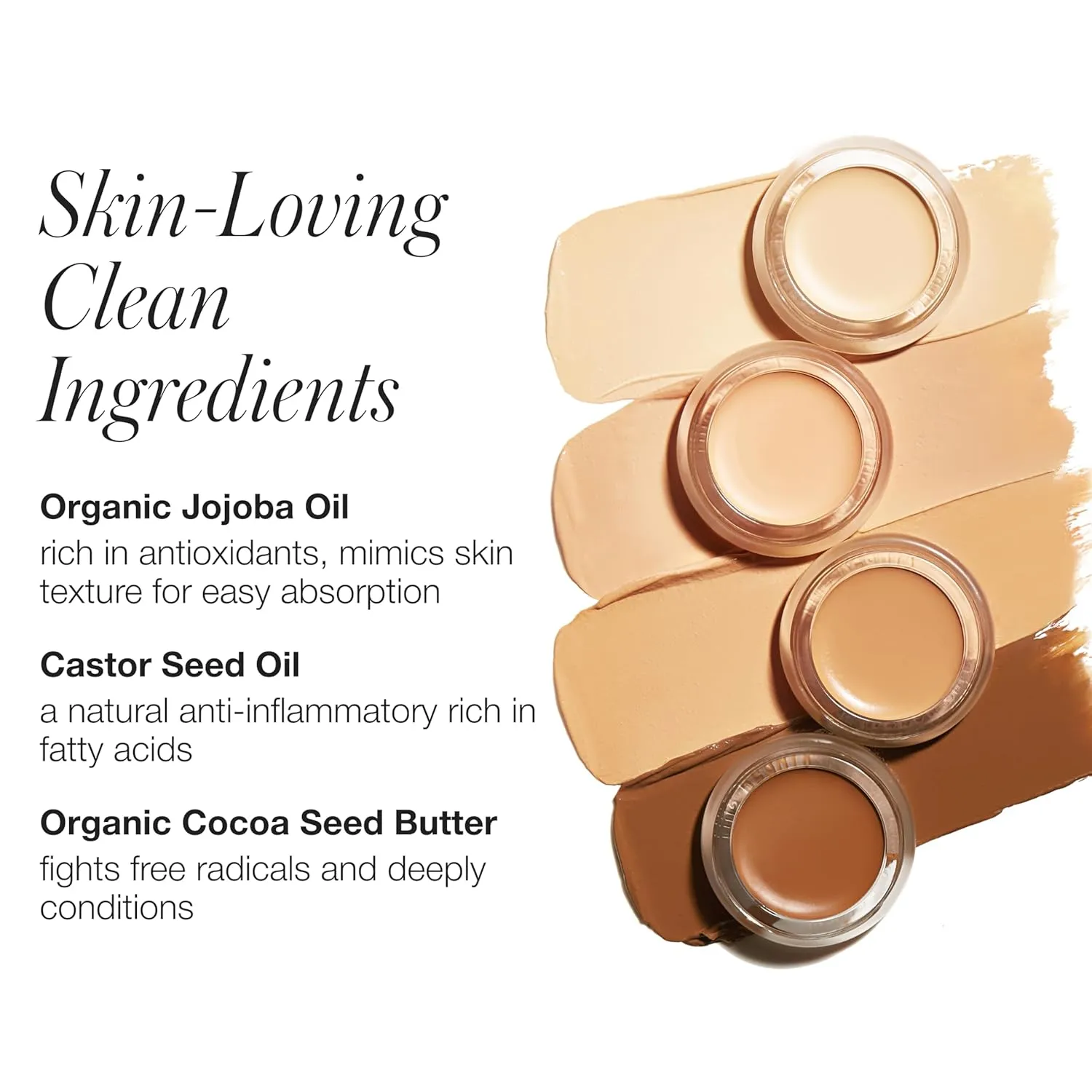 RMS Beauty UnCoverup Cream Concealer  Full Coverage, Hydrating Makeup for Dark Circles and Mature Skin