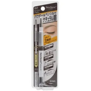 Sana New Born Eyebrow Mascara And Pencil Grayish Brown