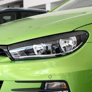 (Set of 2) Pinalloy Real Carbon Fiber Headlight Eyelids Eyebrows For Scirocco 2009-16 models