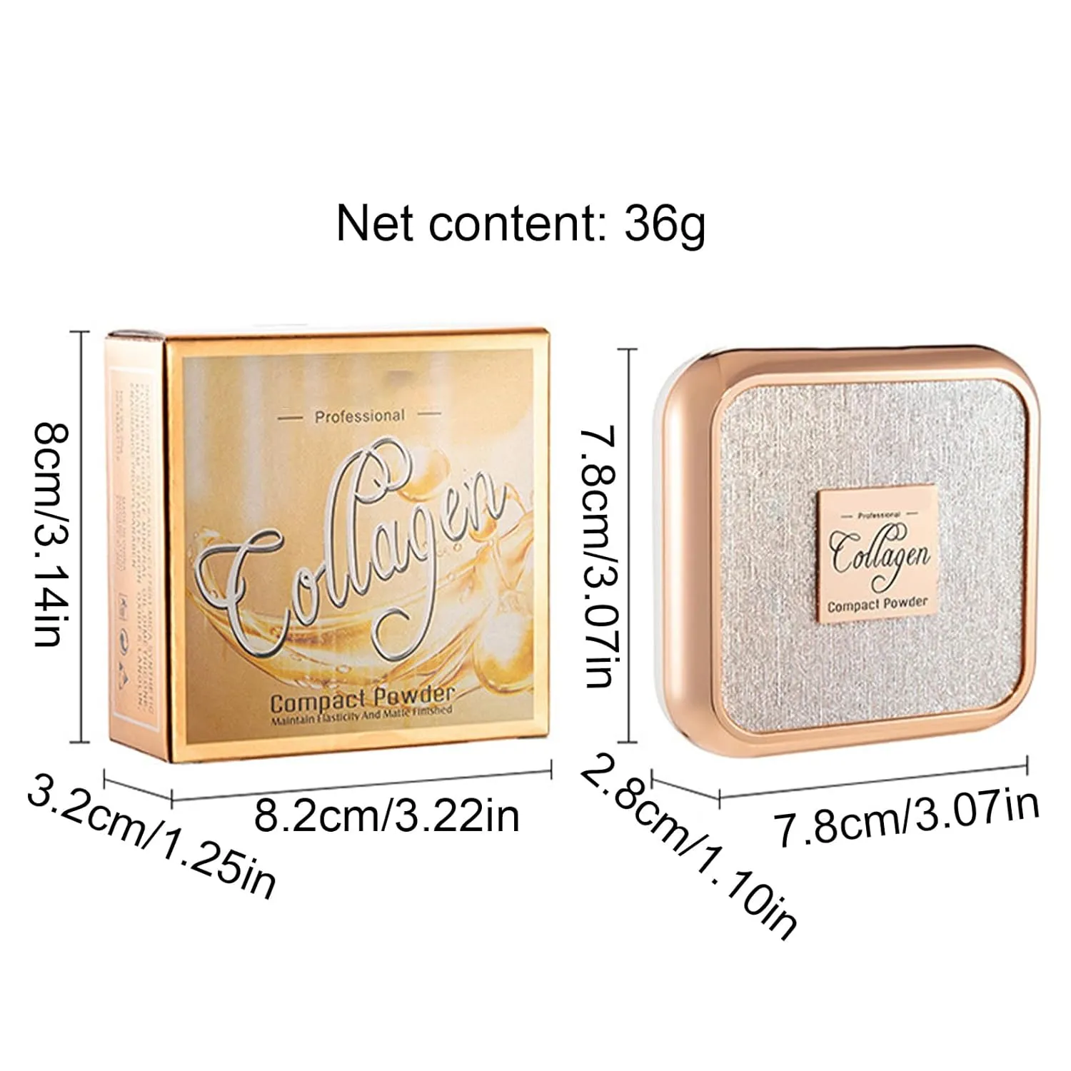 Setting Powder, Double-layer Translucent Finishing Powder Makeup, Shine Control Powder, Pore Filler Long-lasting Cosmetic, Pore Free Complexion, Finishing Powder for for Natural Matte Finish (A)