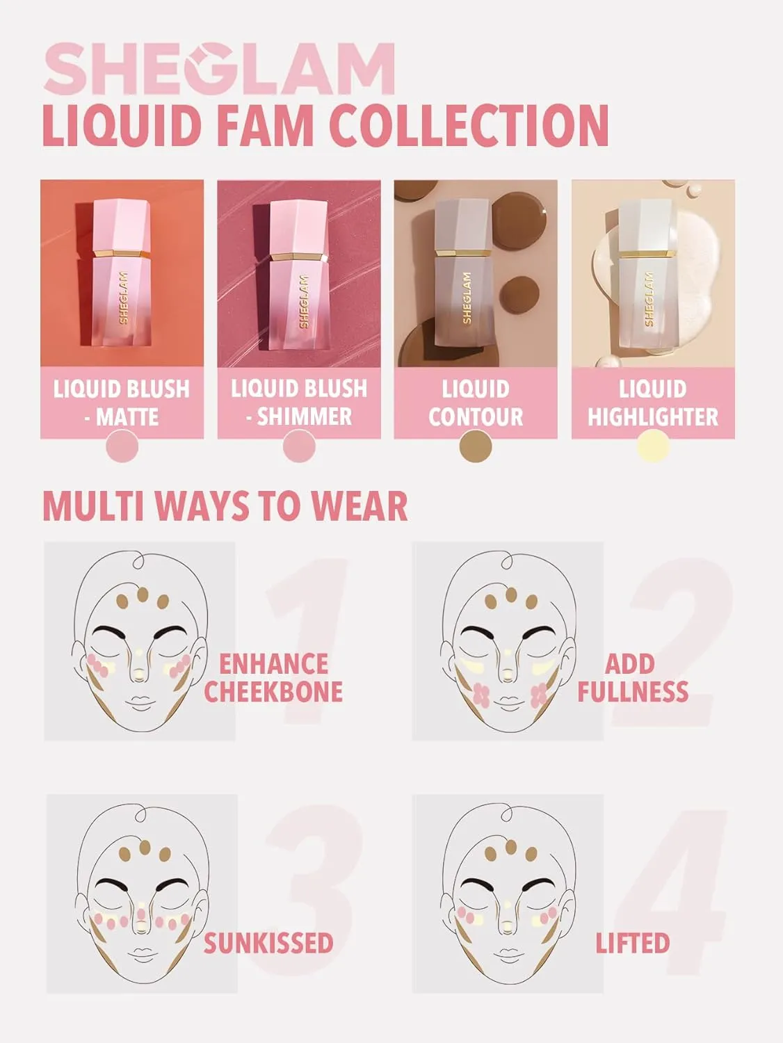 SHEGLAM Color Bloom Liquid Blush Makeup for Cheeks Matte Finish - Hush Hush