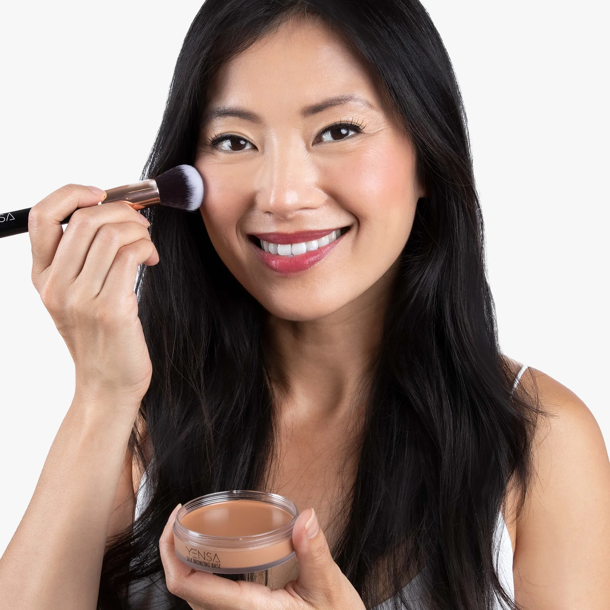 Silk Bronzing Base Cream Bronzer with Peptides