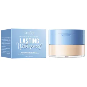 Silky Matte, Loose Finishing Powder, Oil Control Concealing Invisible Pore Flashback-Free Finish, Ivory White & Natural, 15g ((Natural color), 15g)