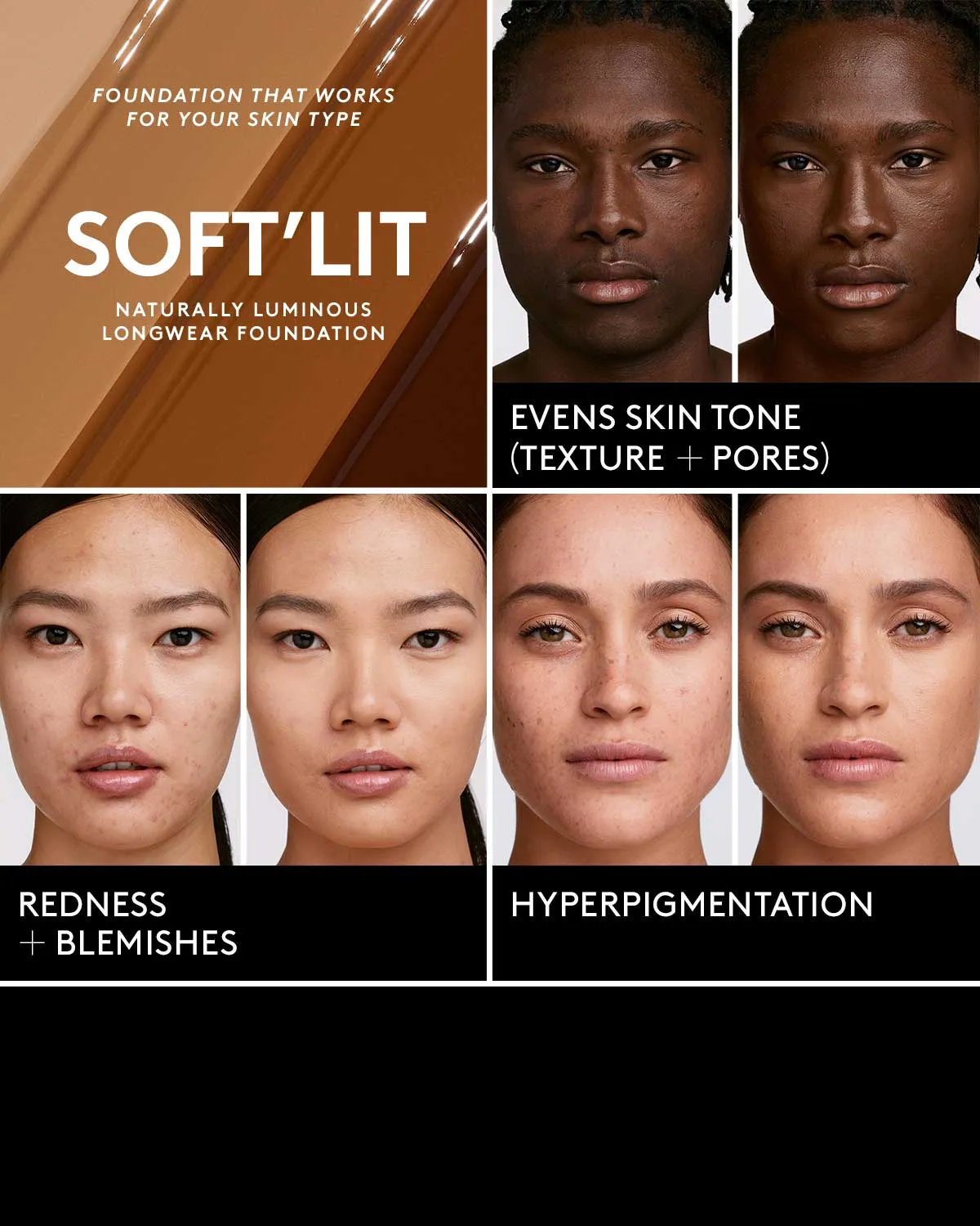 Soft'lit Naturally Luminous Longwear Foundation — 335