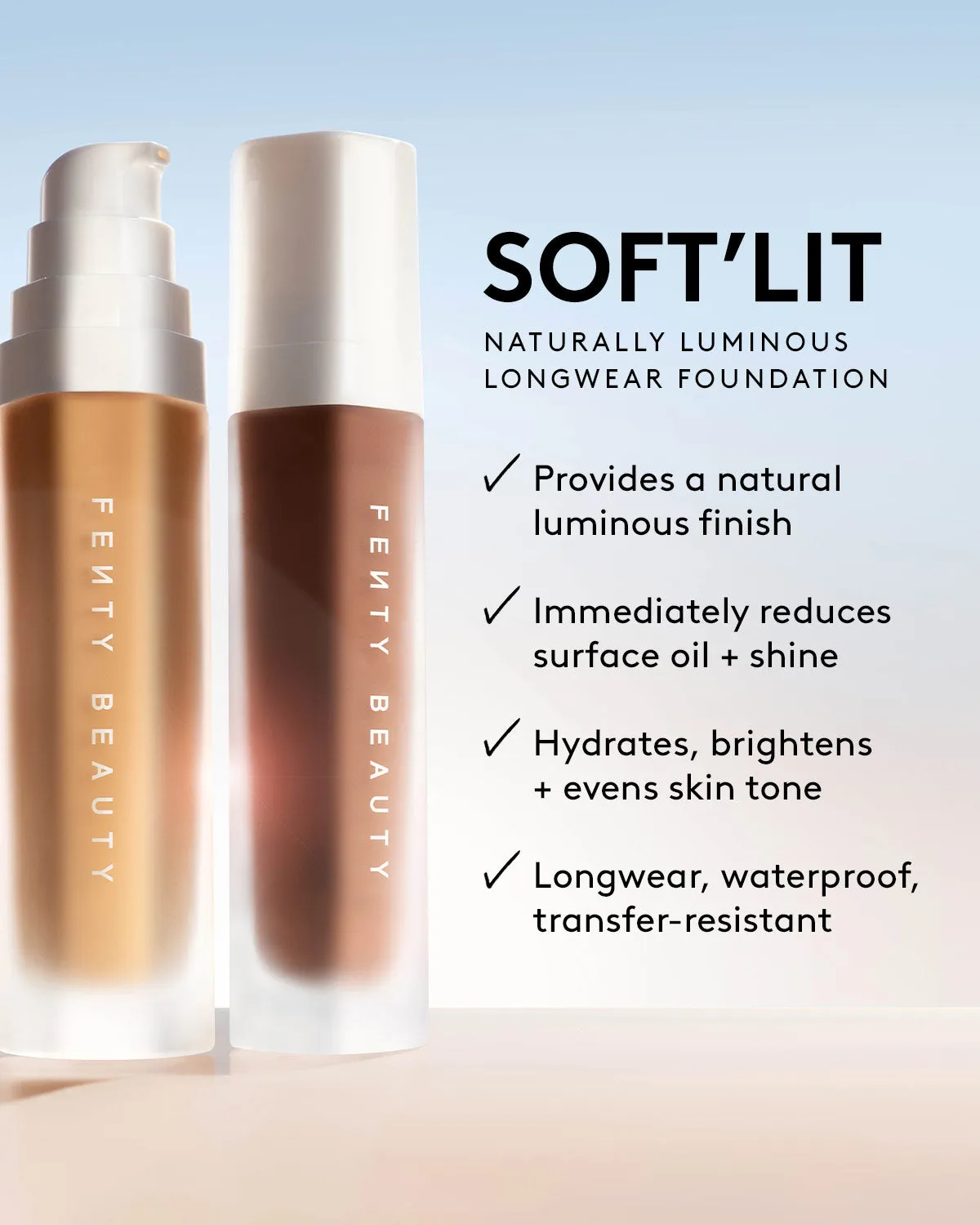 Soft'lit Naturally Luminous Longwear Foundation — 490