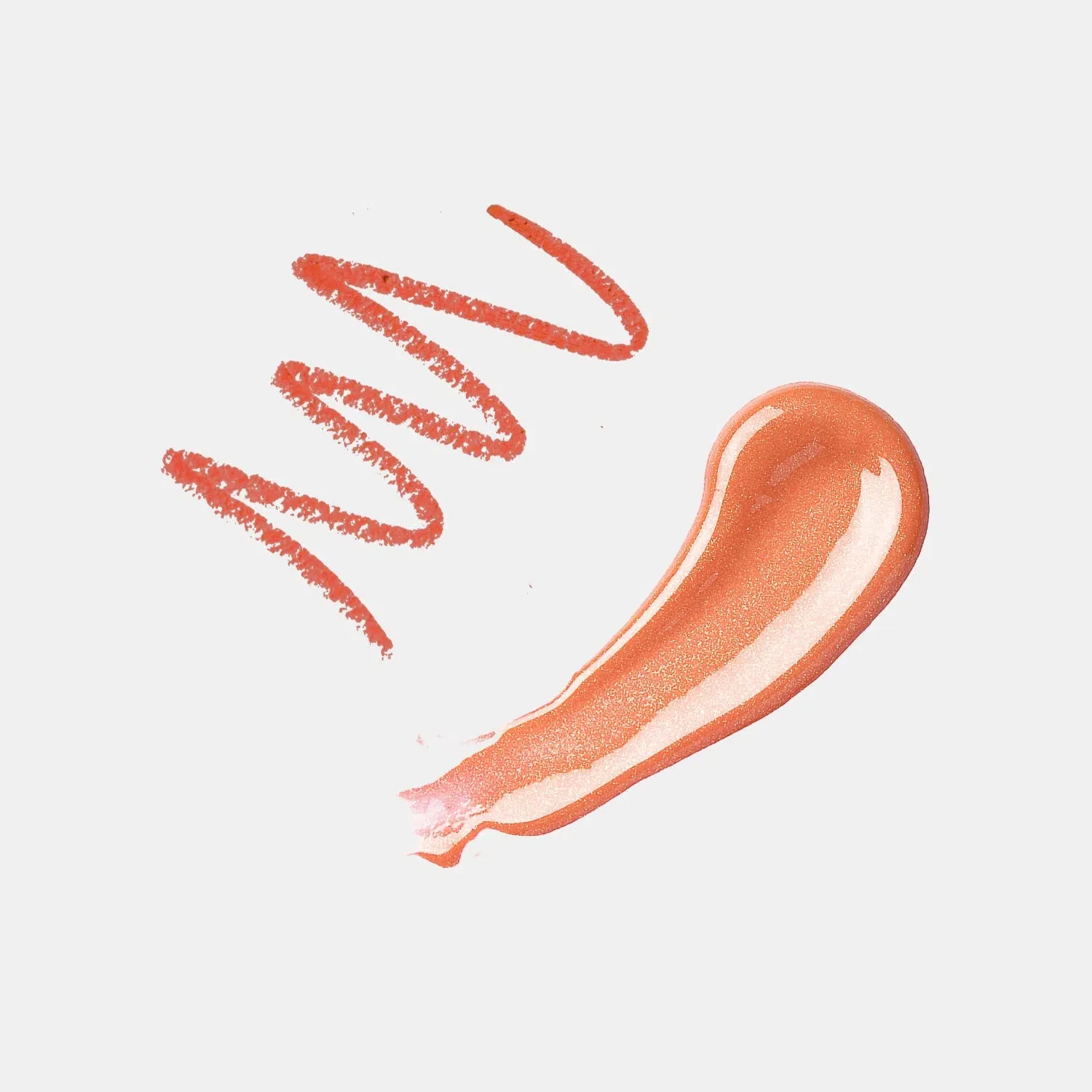 Stardust - 2Pcs Lip Kit, Lip Gloss & Lipliner Kit - Shimmer Orange