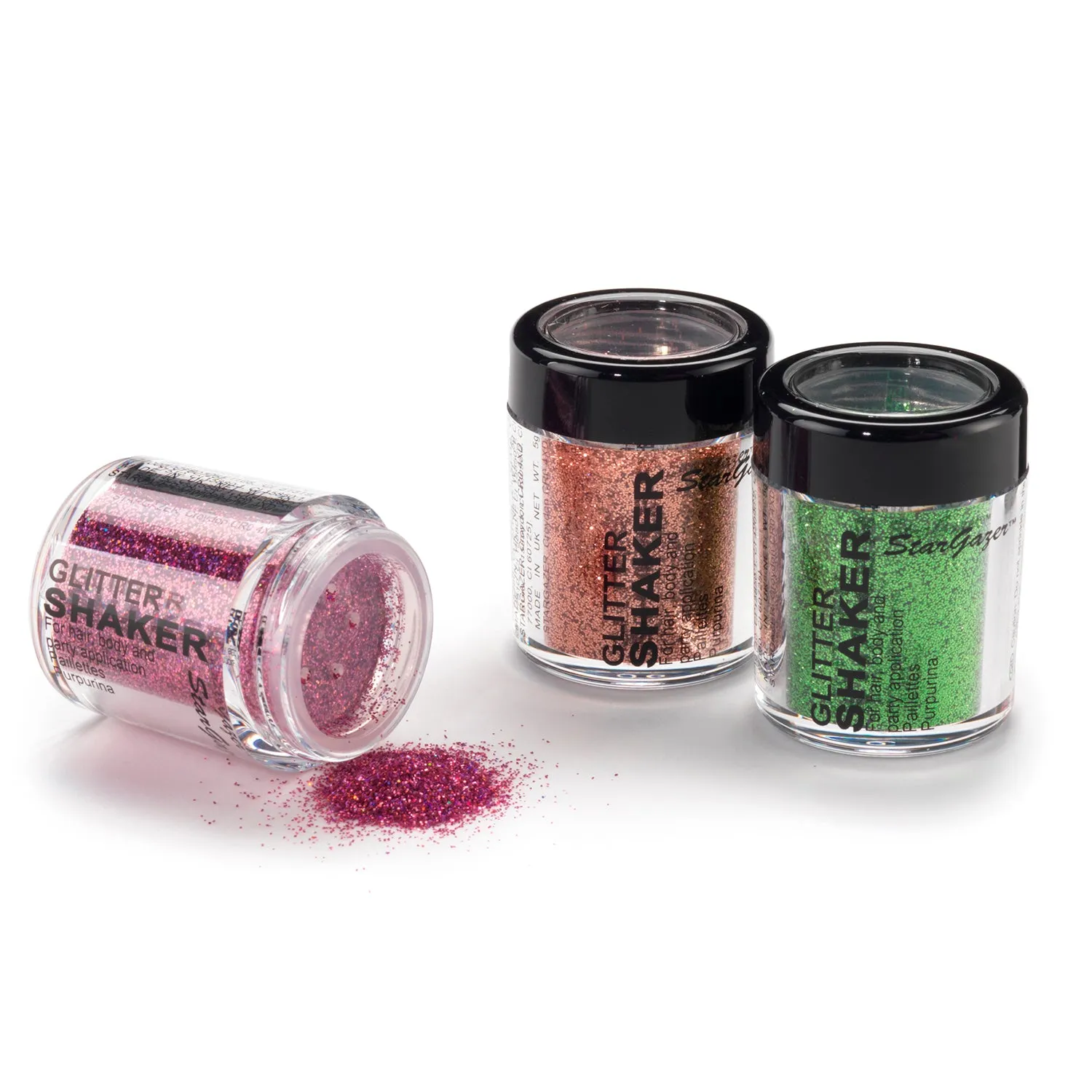 Stargazer Multifunctional Cosmetic Glitter Shaker, 0.18 oz - Add a Sparkling Touch to Your Hair and Body for an Eye-Catching Glam Look, Perfect for Parties, Events, and Everyday Styling