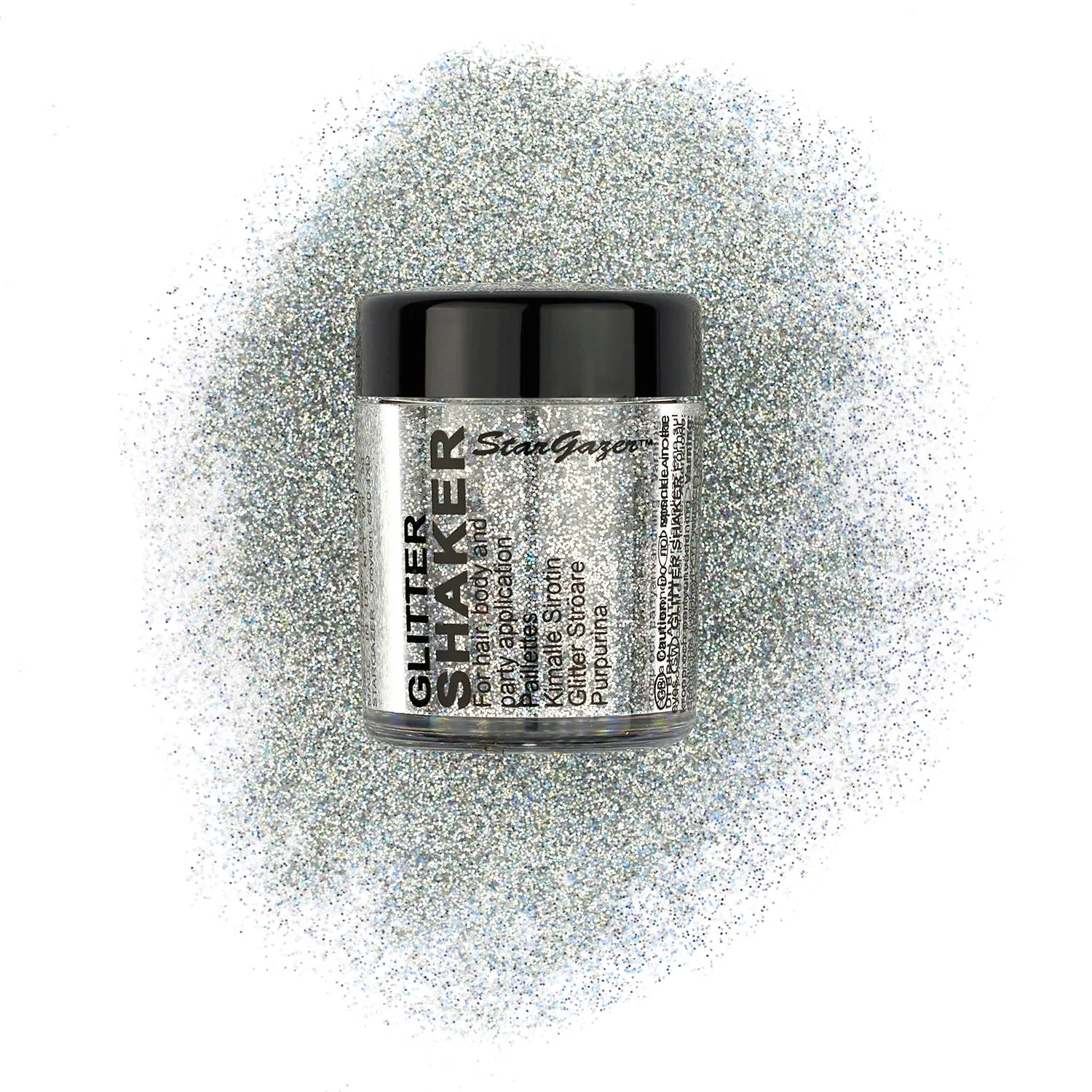Stargazer Multifunctional Cosmetic Glitter Shaker, 0.18 oz - Add a Sparkling Touch to Your Hair and Body for an Eye-Catching Glam Look, Perfect for Parties, Events, and Everyday Styling