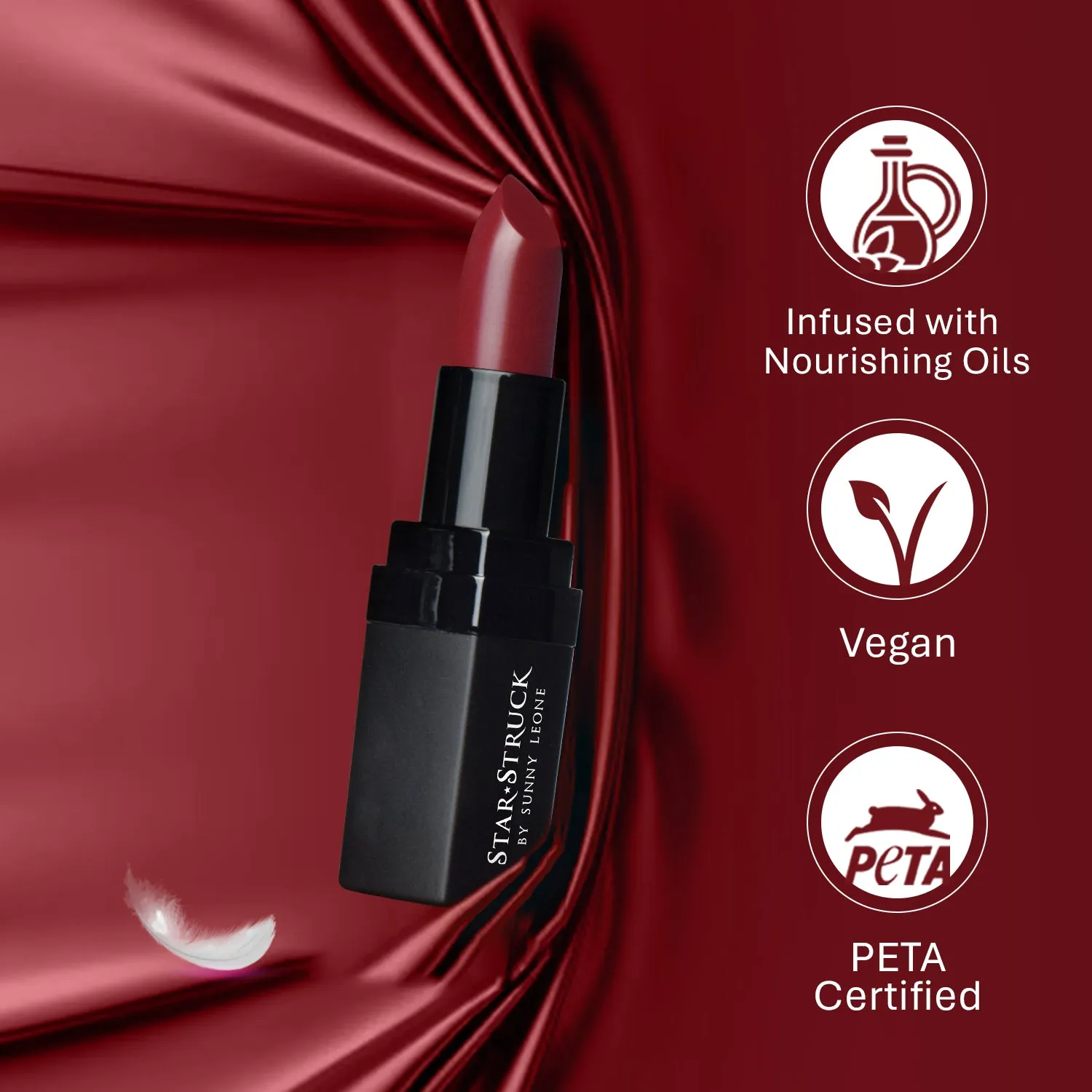 Starry Night - Luxe Matte Lipstick, Maroon | 4.2gms
