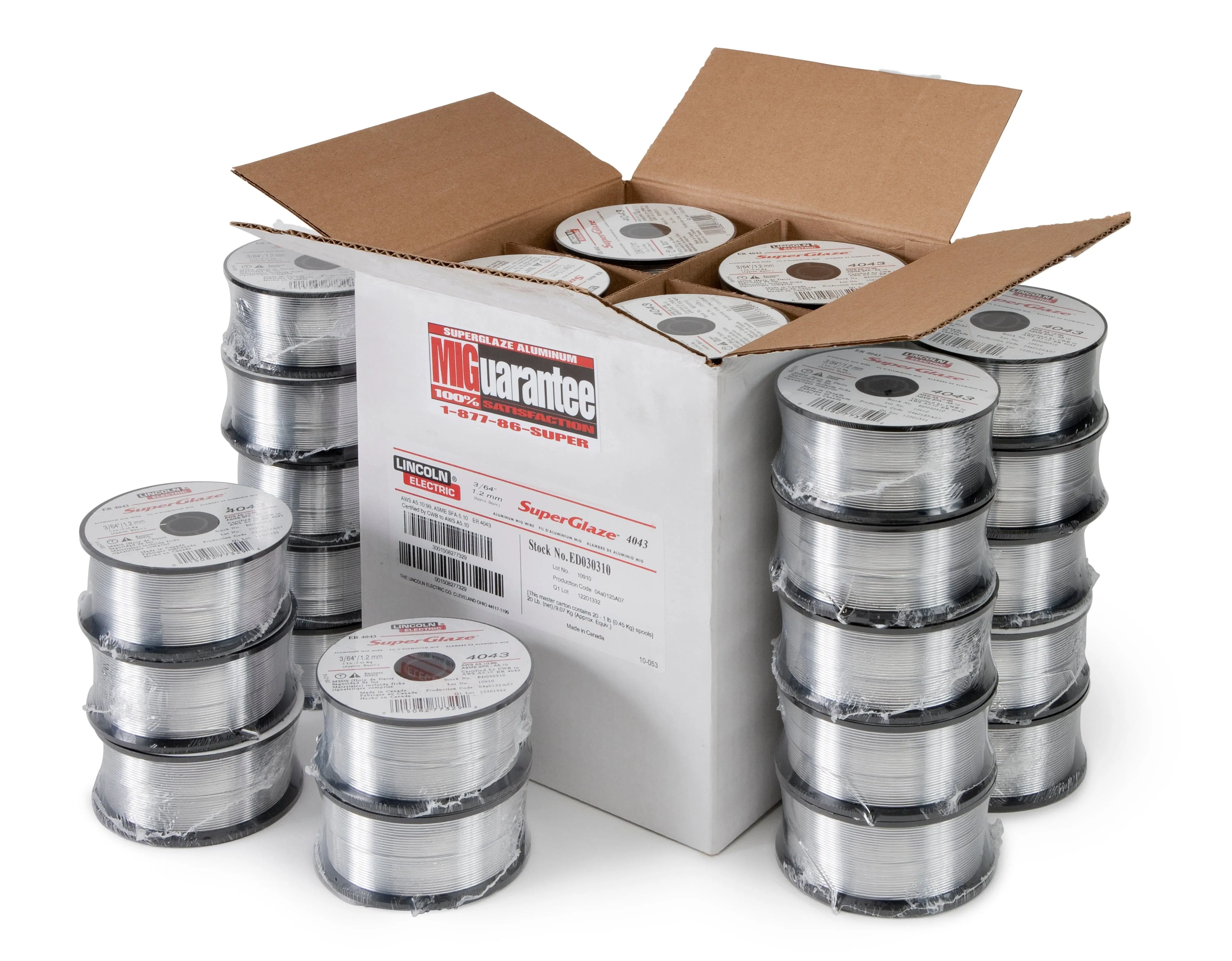 SuperGlaze® 5356 MIG (GMAW) Wire, 3/64 in, (20) 1 lb Spool