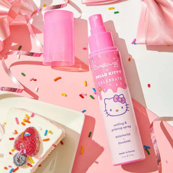 The Creme Shop Hello Kitty Celebrate Setting & Priming Spray - Rose Water   Diamond