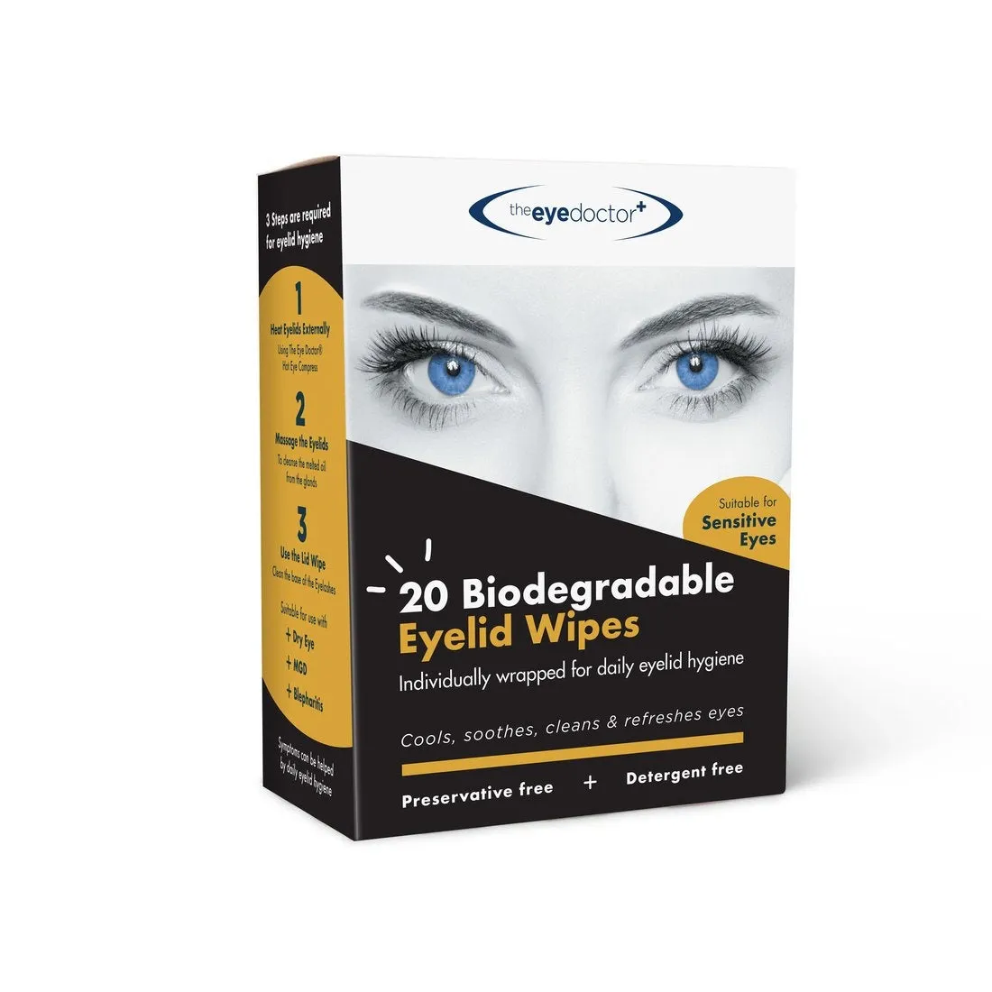 The Eye Doctor Lid Biodegradable Wipes - 20 Wipes