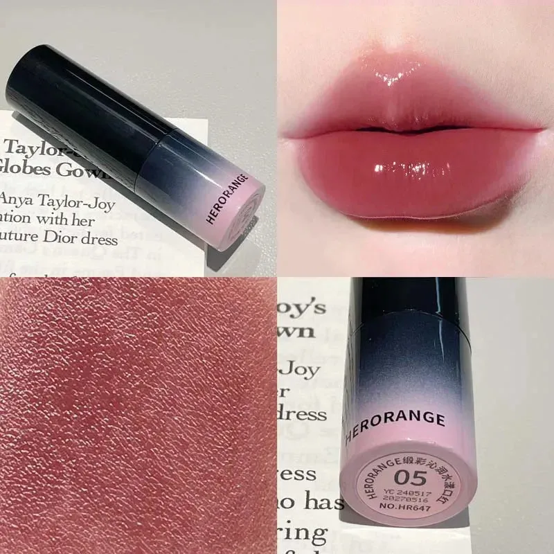Toleet-Christmas/Thanksgiving Gift Winter Makeup Ideas Mirror Lips Plumping Moisturizing Lipstick Natural Lasting Nourish Water Gloss Lip Gloss Lipstick Stick Korean Make Up Cosmetics
