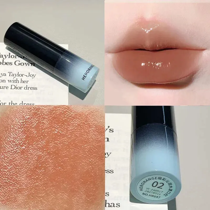 Toleet-Christmas/Thanksgiving Gift Winter Makeup Ideas Mirror Lips Plumping Moisturizing Lipstick Natural Lasting Nourish Water Gloss Lip Gloss Lipstick Stick Korean Make Up Cosmetics