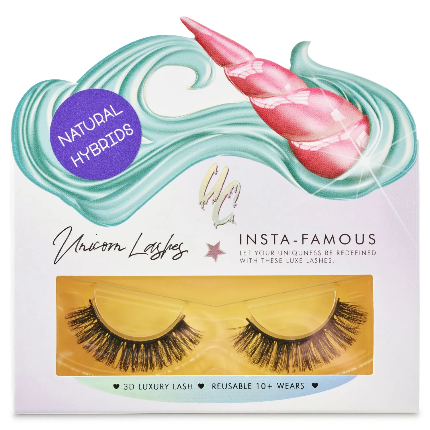 Unicorn Cosmetics 3D Faux Mink Lashes - Natural Hybrids