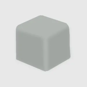 V Cap Corner Spur Gray 2"