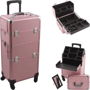 VER Beauty - Pink Matte Rolling Case