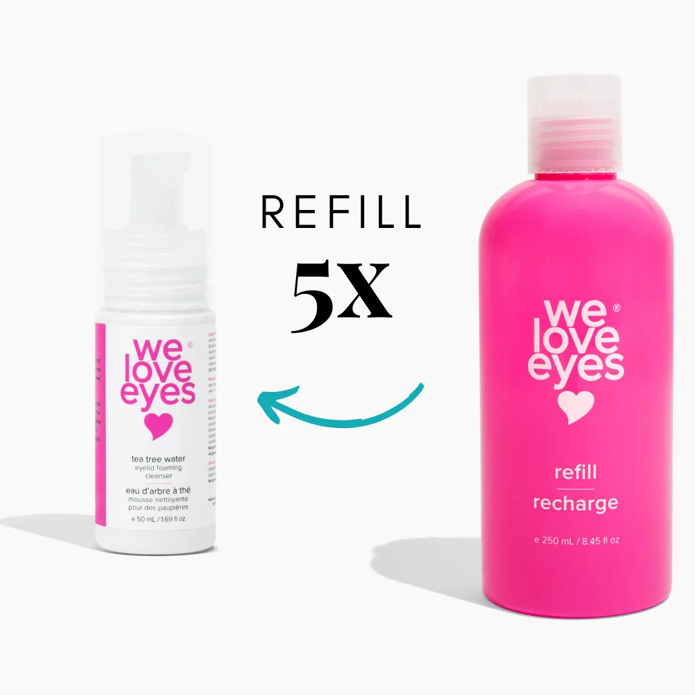 Wholesale - 250mL Tea Tree Water Eyelid Foaming Cleanser Refill