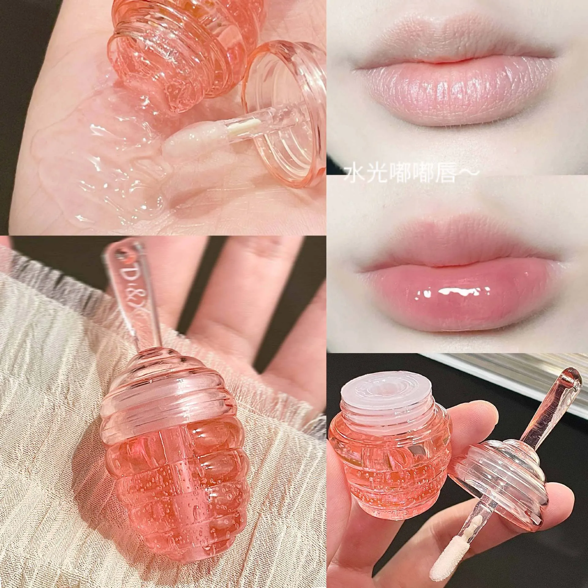 Wholesale Plastic Little Honey Jar Lip Balm