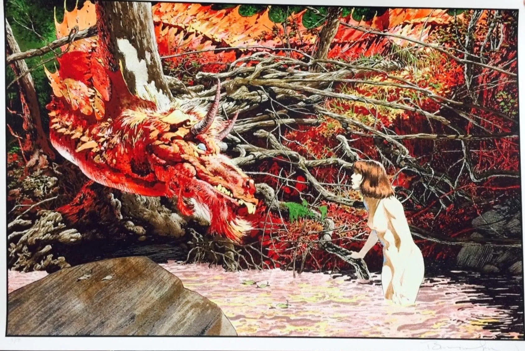 You’re New Around Here, Aren’t You? Glow AP Silkscreen Print by Bernie Wrightson