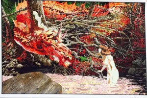 You’re New Around Here, Aren’t You? Glow AP Silkscreen Print by Bernie Wrightson